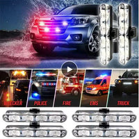 Mandotos Quad-Mode 16LED auto light showing bright LED array and switch modes for vehicle safety illumination