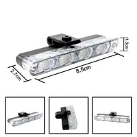 MANDOTOS Quad-Mode 16LED auto light showing four lighting modes with bright LED illumination for vehicle safety.