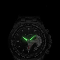 Mandotos men's quartz waterproof sports watch with a sleek wristwatch design, suitable for active and casual wear.