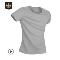 Mandotos quick-drying waterproof anti-fouling couple half-sleeve T-shirt, casual bottoming shirt for outdoor wear.