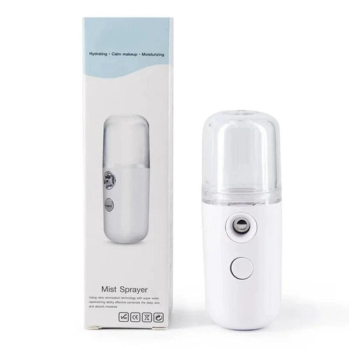 RadiantGlow Nano Mist Facial Sprayer - Hydrating, Ultrasonic Beauty Instrument for Flawless Skin - MANDOTOS