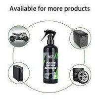 Mandotos Rapid Shine Leather Revitalizer bottle with applicator brush for restoring and shining leather surfaces.