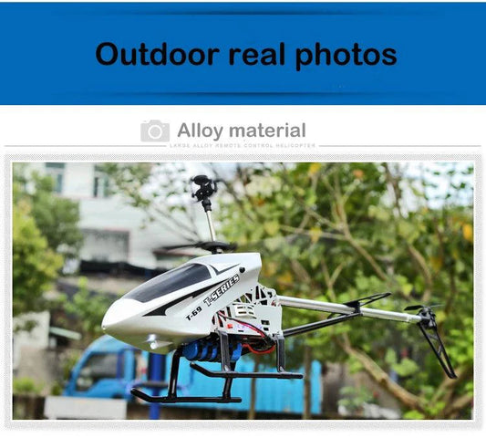 RC Helicopter 80cm - 3.5CH Remote Control Aircraft for Kids - MANDOTOS