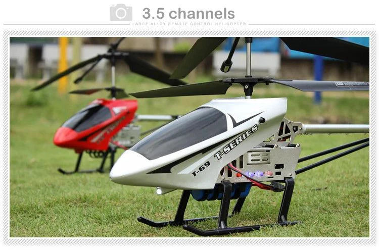 RC Helicopter 80cm - 3.5CH Remote Control Aircraft for Kids - MANDOTOS