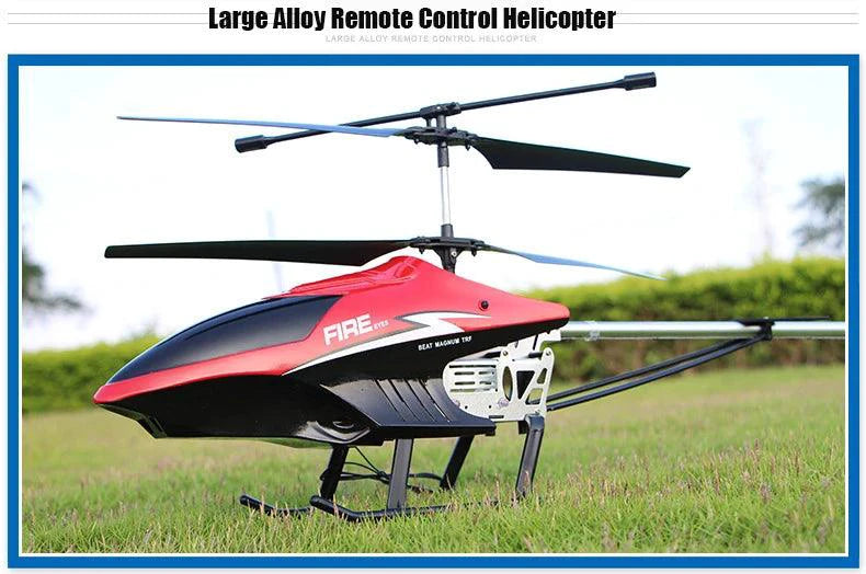RC Helicopter 80cm - 3.5CH Remote Control Aircraft for Kids - MANDOTOS