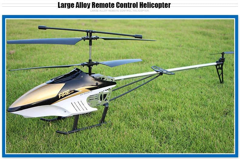 RC Helicopter 80cm - 3.5CH Remote Control Aircraft for Kids - MANDOTOS
