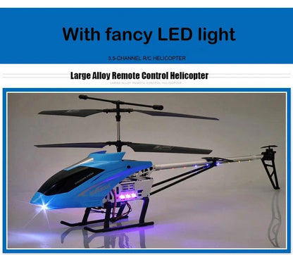 RC Helicopter 80cm - 3.5CH Remote Control Aircraft for Kids - MANDOTOS
