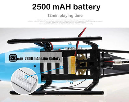RC Helicopter 80cm - 3.5CH Remote Control Aircraft for Kids - MANDOTOS