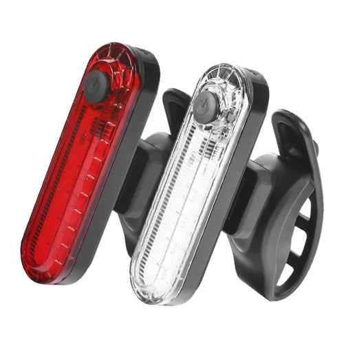 Mandotos rear bike tail light, USB rechargeable, ultra-bright red taillight, easy to install for cycling safety on bicycles.