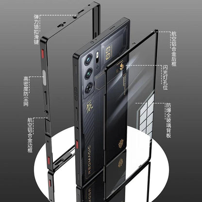 RedMagic Transparent Acrylic Case for 9S Pro - Sleek Metal Frame & Ultimate Protection - MANDOTOS