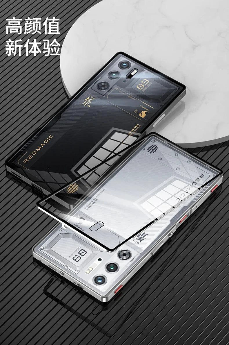 RedMagic Transparent Acrylic Case for 9S Pro - Sleek Metal Frame & Ultimate Protection - MANDOTOS
