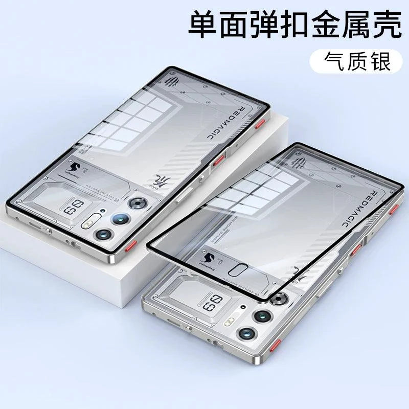 RedMagic Transparent Acrylic Case for 9S Pro - Sleek Metal Frame & Ultimate Protection - MANDOTOS