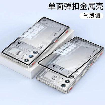 RedMagic Transparent Acrylic Case for 9S Pro - Sleek Metal Frame & Ultimate Protection - MANDOTOS