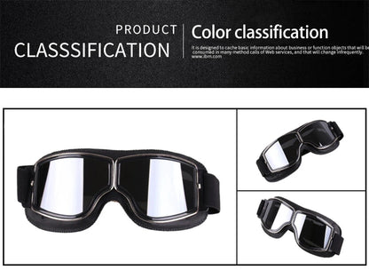 Retro Windproof Motorcycle Glasses - Enjoy the Open Road in Style! 🏍️ - MANDOTOS