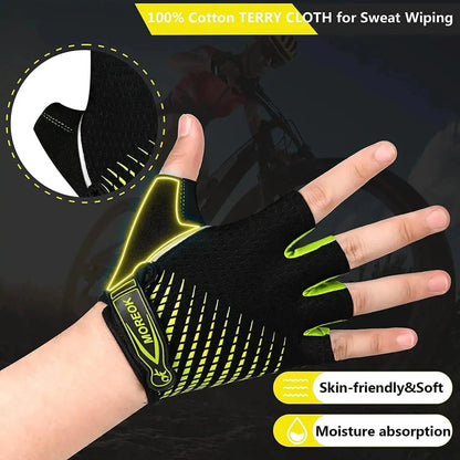 RideGuard Half Finger Cycling Gloves - MANDOTOS