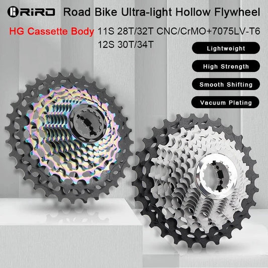 Mandotos RIRO ultra-light hollow freewheel for bicycles, showcasing its sleek design and lightweight construction.