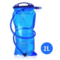 Mandotos running water bag backpack sports vest with adjustable straps and hydration bladder for outdoor running or hiking.
