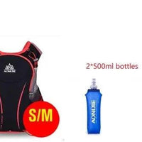 Mandotos running water bag backpack sports vest with hydration bladder and adjustable straps for outdoor activities.