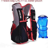 Mandotos running water bag backpack sports vest with adjustable straps and hydration pouch for outdoor exercise.