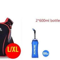 Mandotos running water bag backpack sports vest with adjustable straps and hydration bladder for outdoor running or hiking.