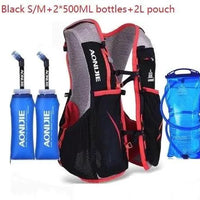 Mandotos running water bag backpack sports vest with adjustable straps and hydration reservoir for outdoor activities.