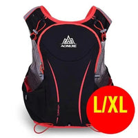 Mandotos running water bag backpack sports vest with hydration bladder and adjustable straps for outdoor exercise.
