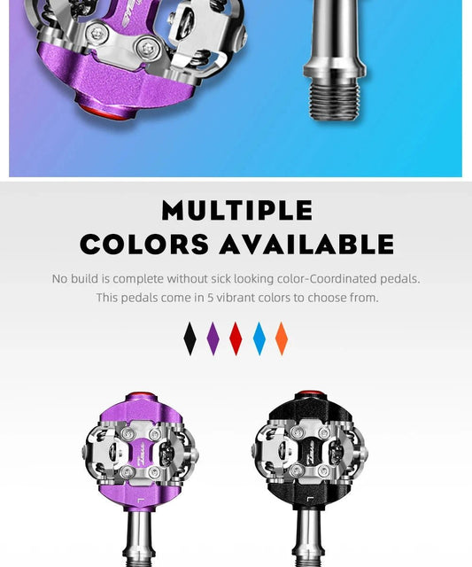 Mandotos RYET MTB clipless pedals with textured grip and sturdy design for mountain biking control and performance.