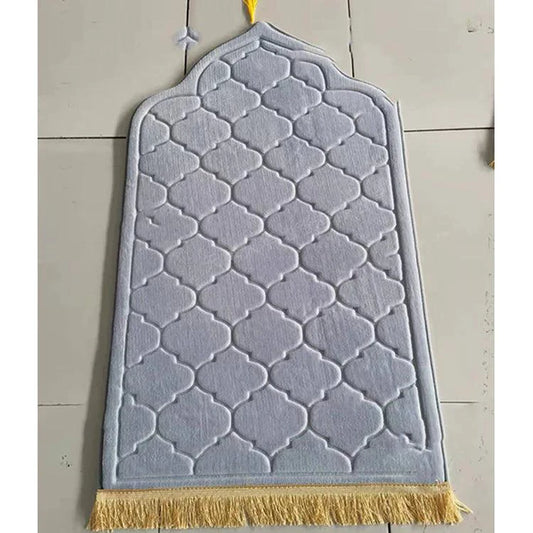 Mandotos Sacred Space prayer mat with intricate patterns, designed for comfort and spiritual practice.