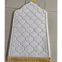 Mandotos Sacred Space prayer mat with intricate patterns, soft fabric, and non-slip backing ideal for daily prayer and meditation.