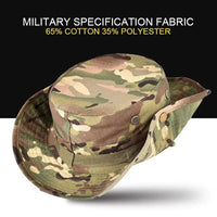 Mandotos safari camo sun hat with mesh boonie design, ideal for outdoor activities and sun protection.