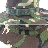 Mandotos Safari Camo Sun Hat with mesh boonie design, ideal for outdoor activities and sun protection.