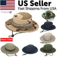Mandotos safari camo sun hat with mesh boonie design, ideal for outdoor activities and sun protection.