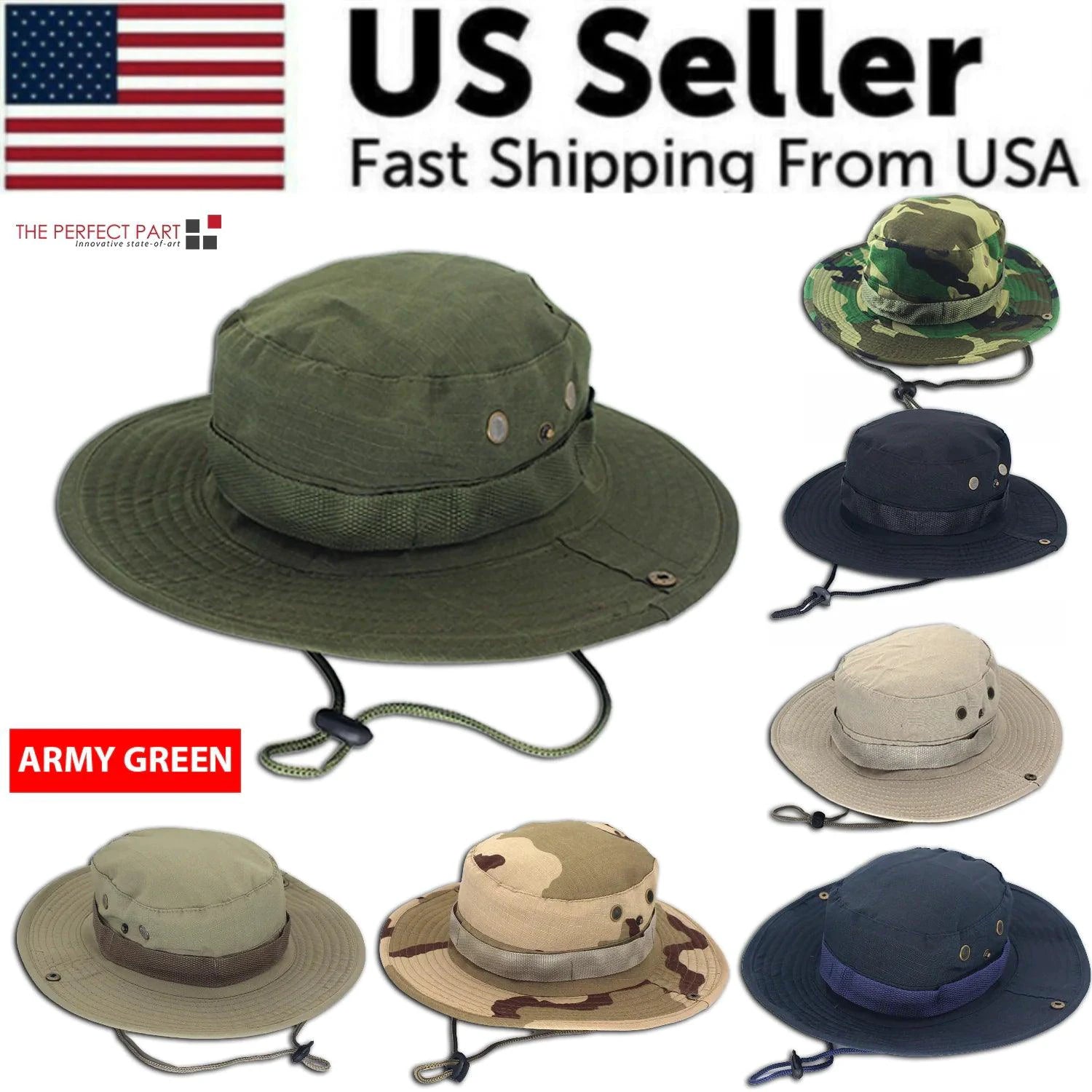 Safari Camo Sun Hat: Mesh Boonie for Outdoors - MANDOTOS