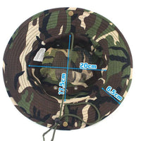 Mandotos safari camo sun hat with mesh boonie design, ideal for outdoor activities and sun protection.