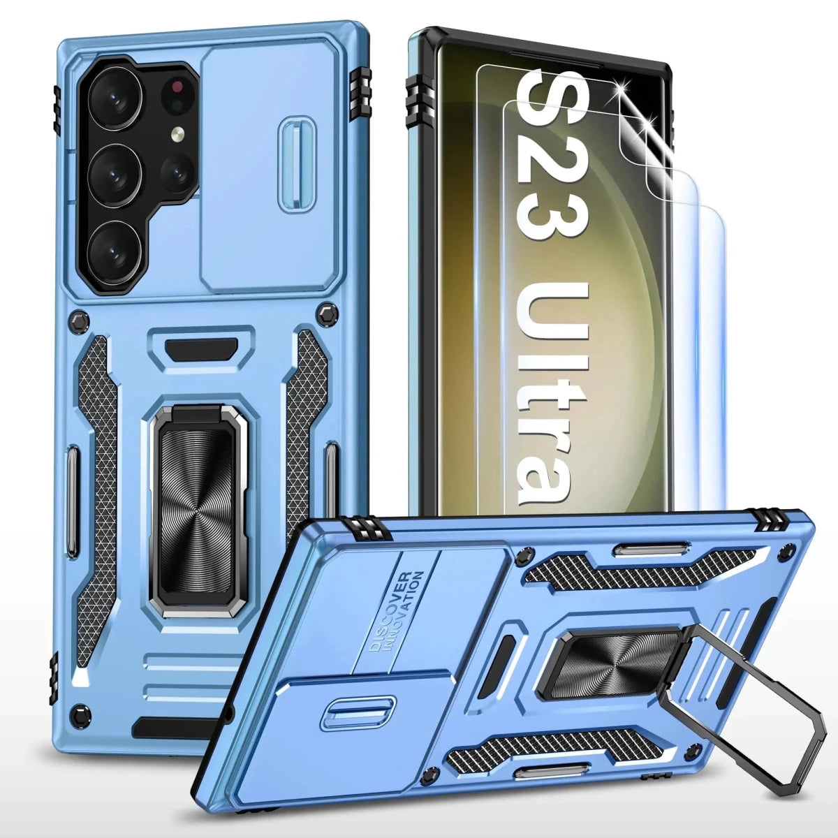 Samsung S23 Ultra 5G Case - Shockproof Protection with Built-in Camera Cover - MANDOTOS