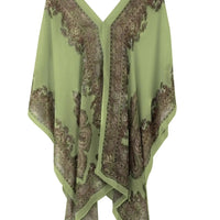Mandotos Sea Breeze Wrap with lightweight, breathable fabric and ocean-inspired pattern, perfect for casual or beachwear.