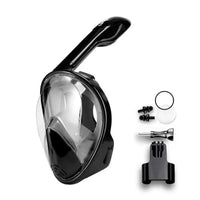 Mandotos seamless snorkel dive mask with clear lenses and adjustable strap, designed for comfortable underwater snorkeling.