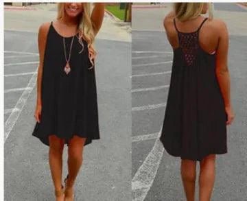 Seaside Dream Chiffon Sundress - Effortless Elegance for Sunny Days - MANDOTOS