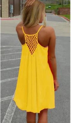 Seaside Dream Chiffon Sundress - Effortless Elegance for Sunny Days - MANDOTOS