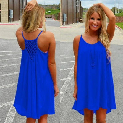 Seaside Dream Chiffon Sundress - Effortless Elegance for Sunny Days - MANDOTOS