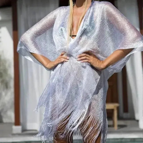 Seaside Elegance Women's Cover-Up - MANDOTOS