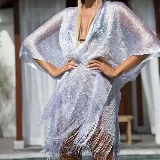 Seaside Elegance Women's Cover-Up - MANDOTOS