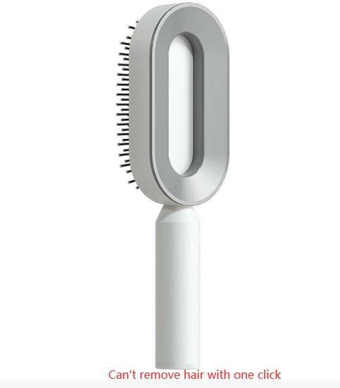 Self-Cleaning Hair Brush with Scalp Massage - One-Click Cleaning - MANDOTOS