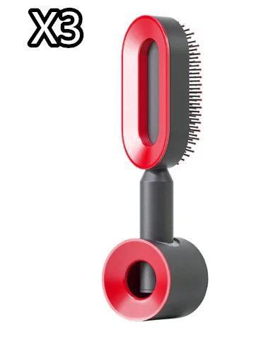 "Self Cleaning Hair Brush For Women One-key Cleaning Hair Loss Airbag Massage Scalp Comb Anti-Static Hairbrush - MANDOTOS"