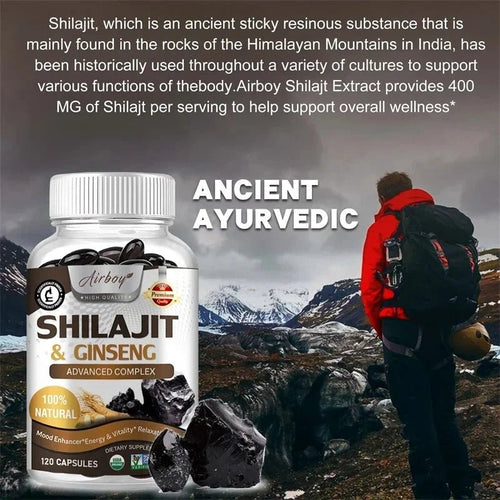 Shilajit - Natural Energizer To Rejuvenate The Body, Improve Mental Clarity and Boost The Immune System MANDOTOS