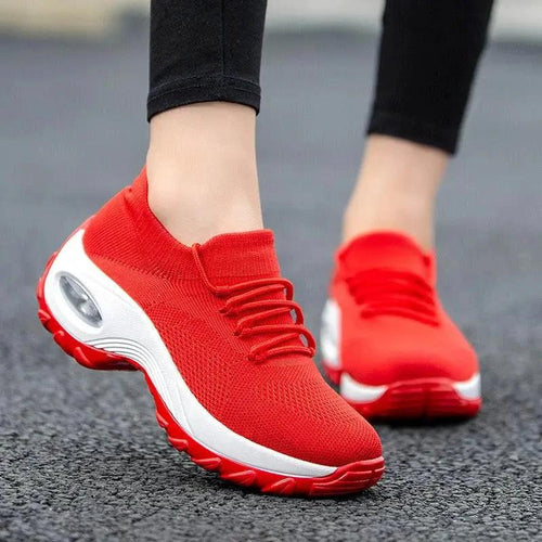 Sports shoes women flying knit socks shoes shaking shoes - MANDOTOS