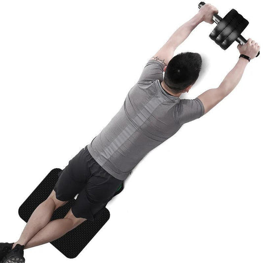 Silent Three-Wheel Ab Roller - Core Training Equipment - MANDOTOS