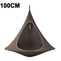 Mandotos SkyNest hanging hammock chair with soft fabric and sturdy support, perfect for relaxing indoors or outdoors.