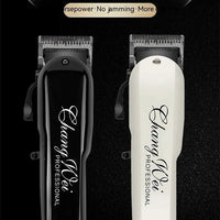Mandotos Sleek Precision Trimmer Clipper showing its sharp blades and compact design for precise grooming.