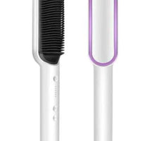 Mandotos SleekStyle electric comb with ergonomic handle and stainless steel teeth for easy styling and grooming.